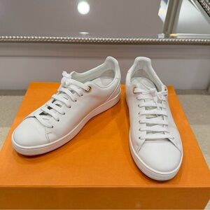 Louis Vuitton White Leather Sneakers